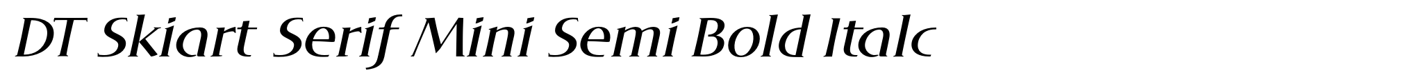 DT Skiart Serif Mini Semi Bold Italc image